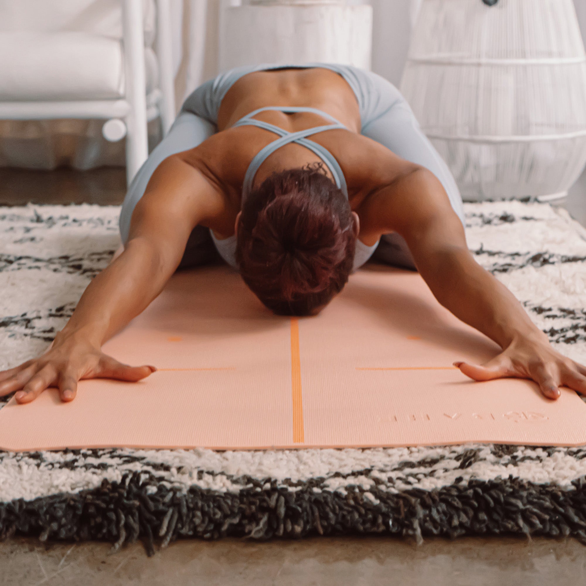 Thảm Tập Yoga Bahe Essential Alignment 4Mm - Hồng - Supersports Vietnam