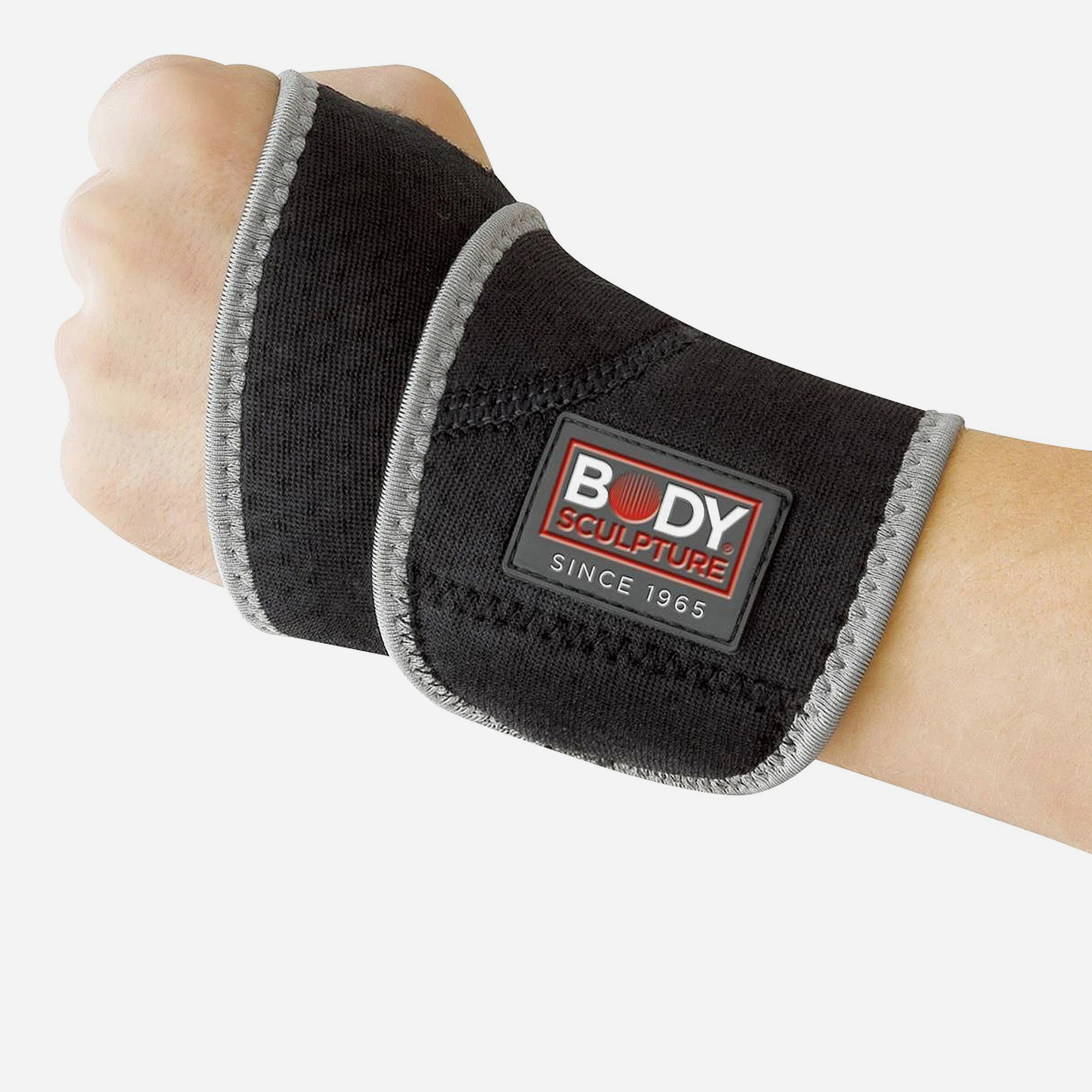 Dụng Cụ Hỗ Trợ Cổ Tay Body Sculpture Wrist Support Open Patella With Terry Cloth - Đen - Supersports Vietnam