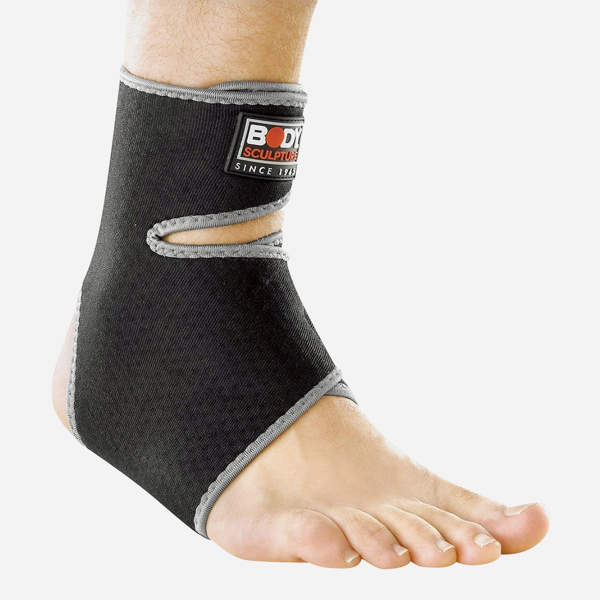 Dụng Cụ Hỗ Trợ Mắt Cá Chân Body Sculpture Ankle Support With Terry Cloth - Đen - Supersports Vietnam