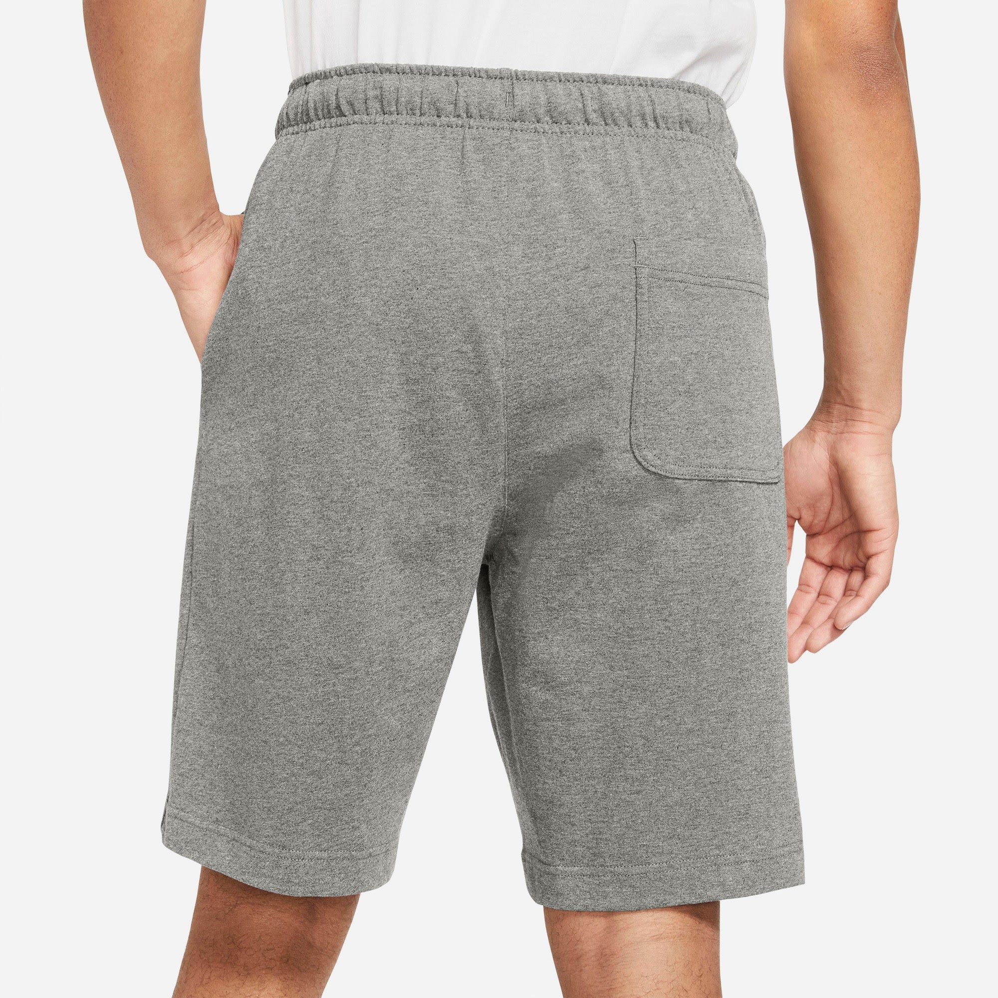 Quần Ngắn Thời Trang Nam Nike Sportswear Club Fleece Stretch - Xám - Supersports Vietnam