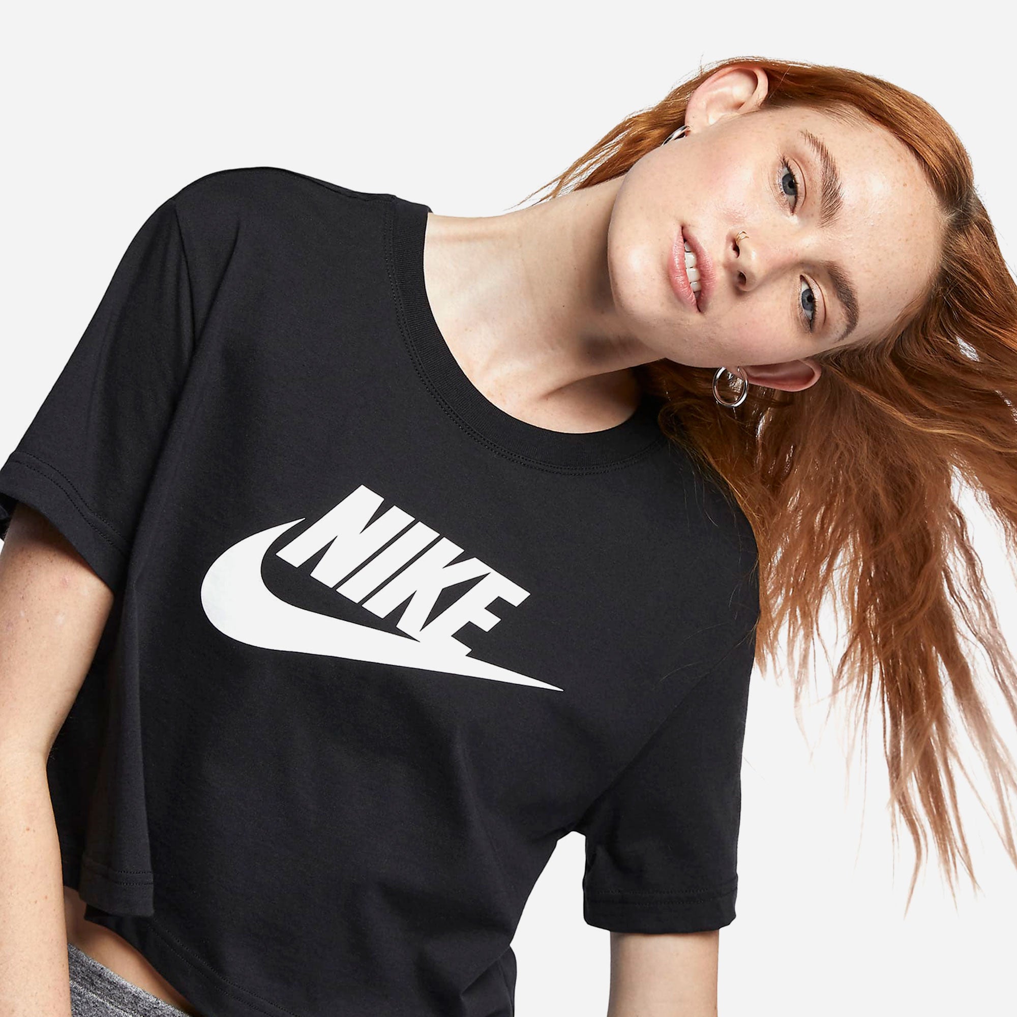Áo Tay Ngắn Thời Trang Nữ Nike As Tee Essntl Crp Icn Ft - Supersports Vietnam