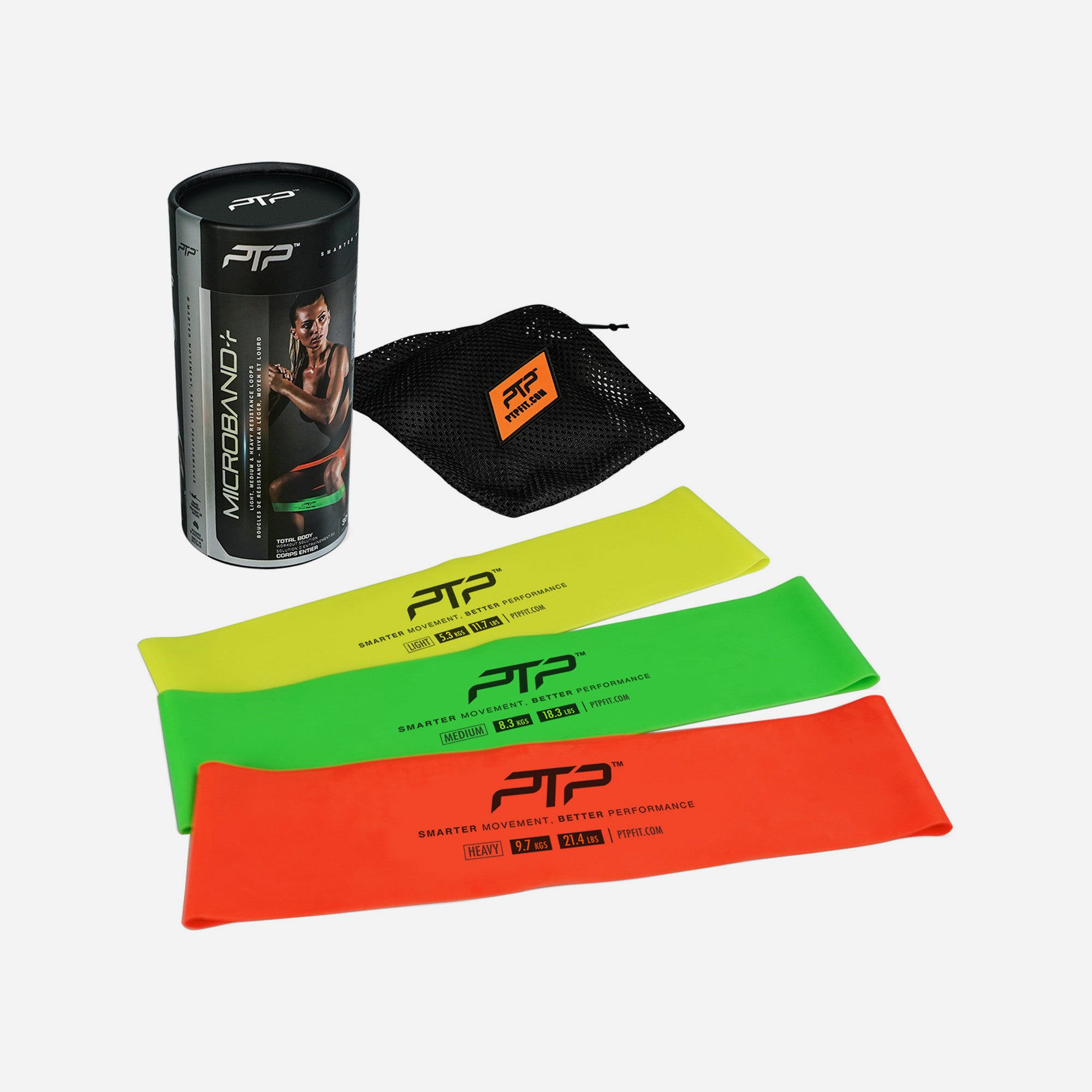 Bộ Băng Tập Đàn Hồi Ptp Microband+ 3 Pack - Nhiều Màu - Supersports Vietnam