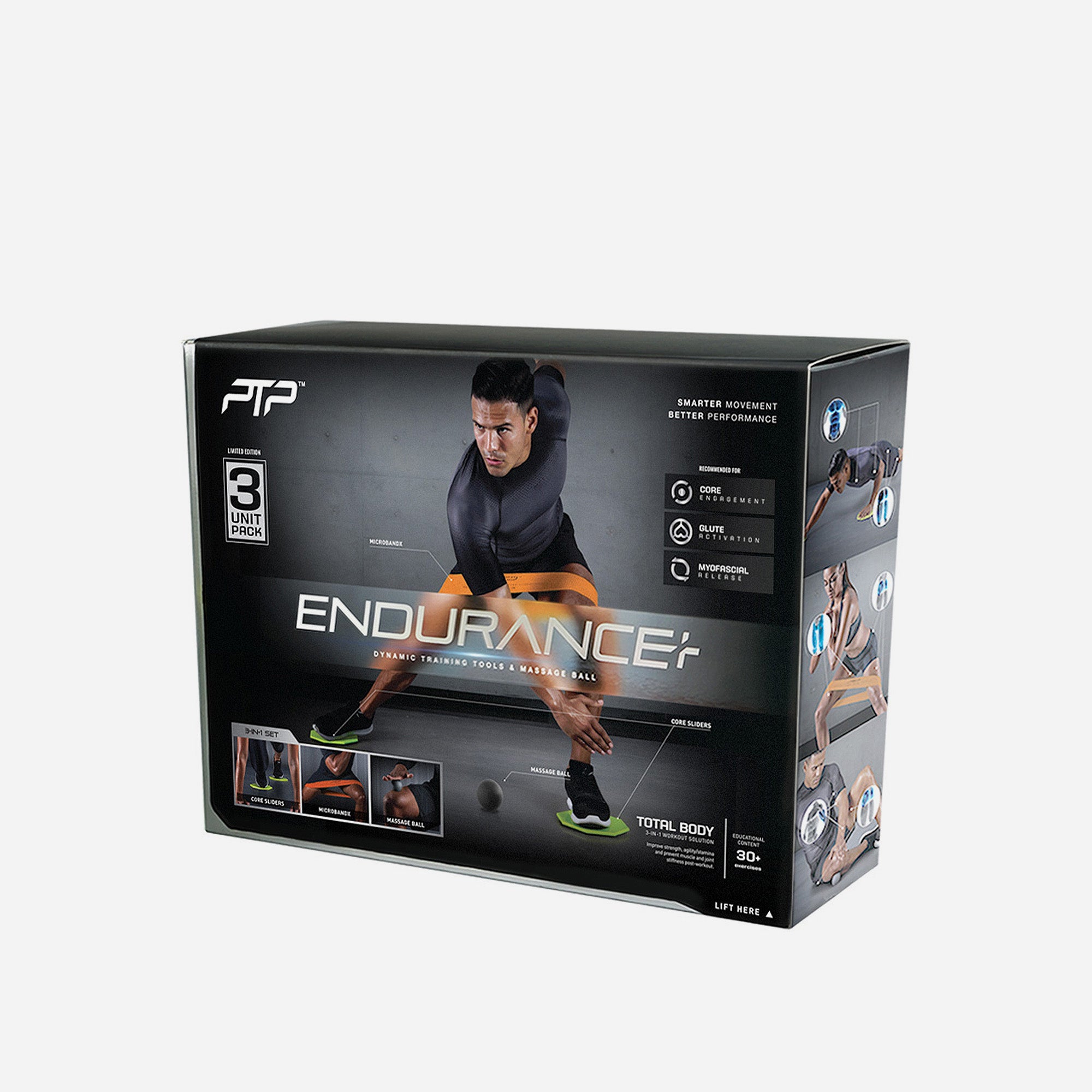 Bộ 3 Tập Độ Bền Ptp Endurance+ Pack ( Gồm Băng Tập Đàn Hồi, Bóng Tập Đàn Hồi, Tấm Trượt) - Nhiều Màu - Supersports Vietnam