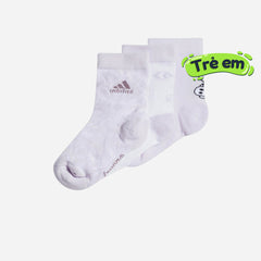 Vớ Thể Thao Trẻ Em Adidas Frozen Graphic Crew (3 Đôi) - Tím - Supersports Vietnam