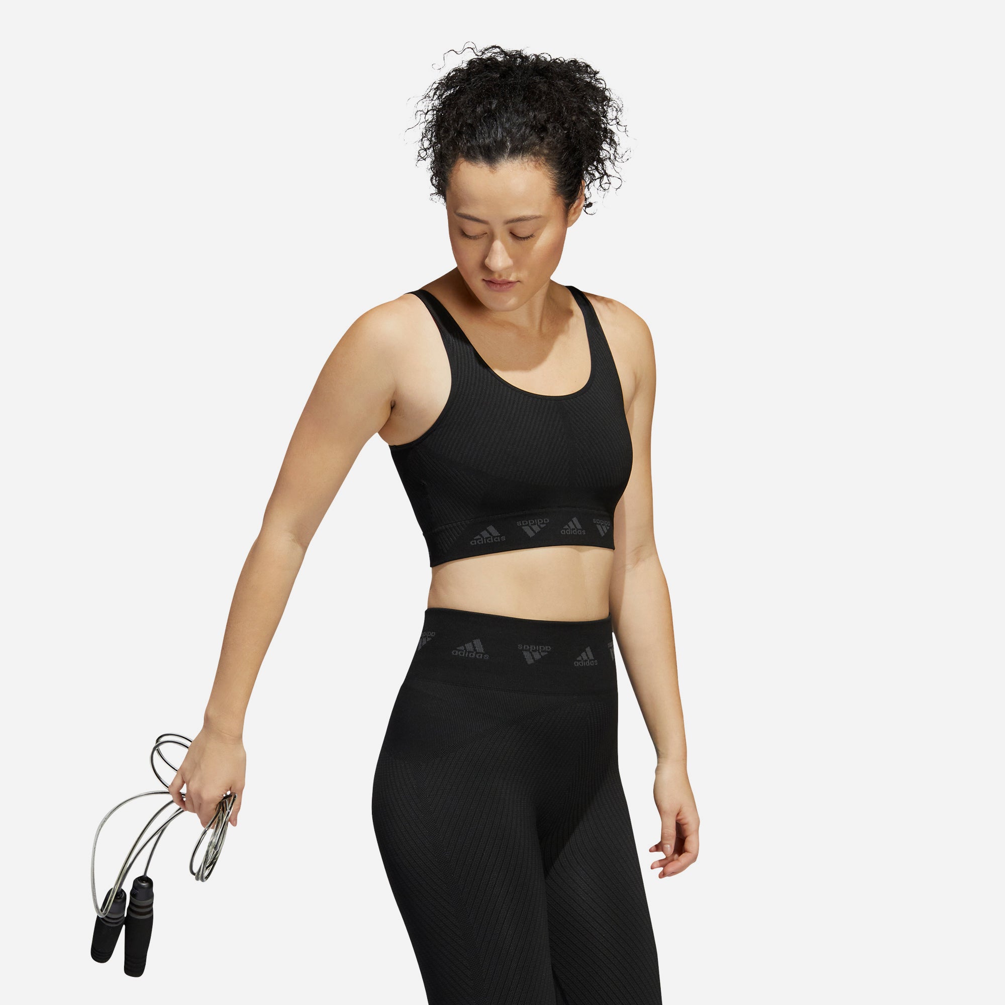 Áo Tập Nữ Adidas Aeroknit Light Support - Đen - Supersports Vietnam