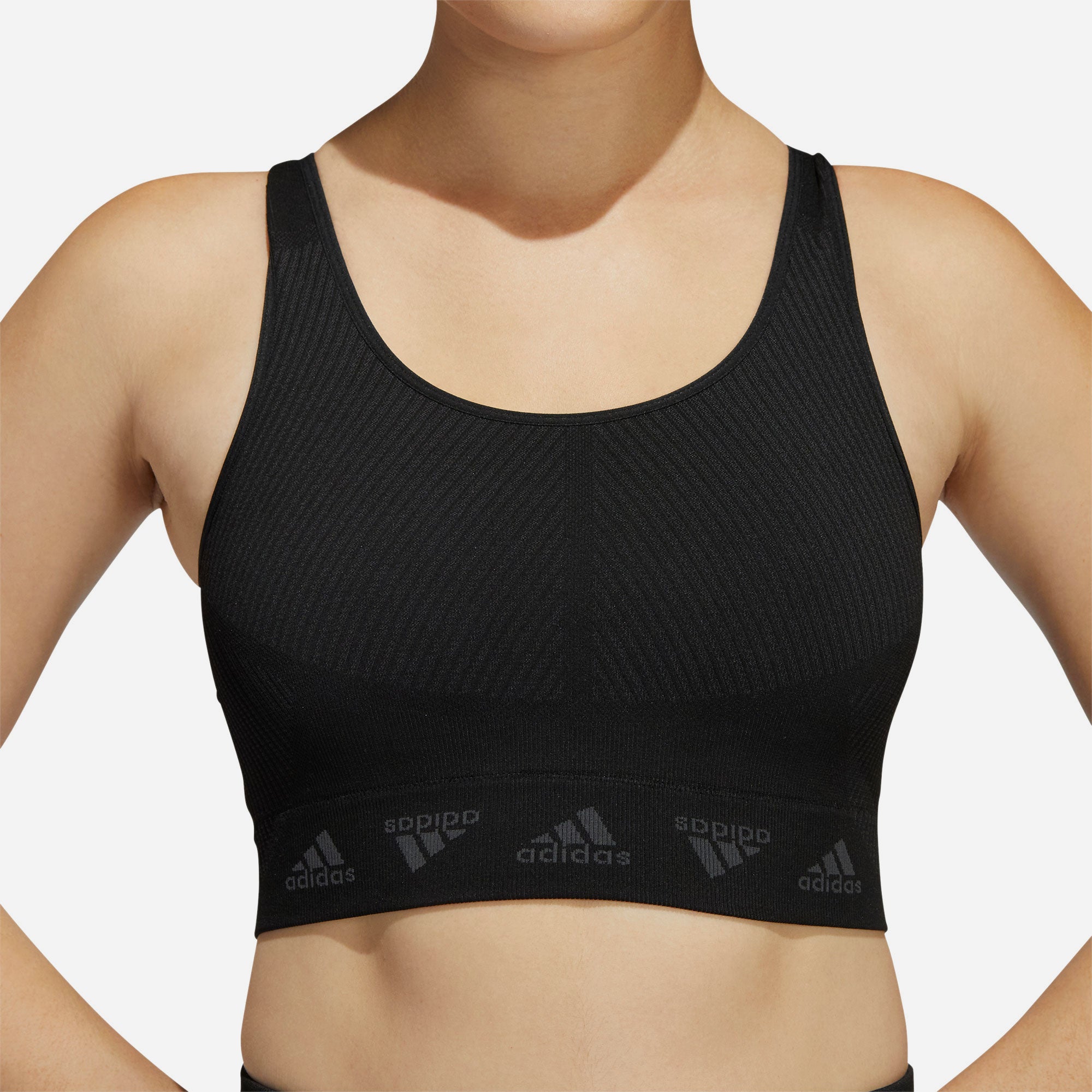 Áo Tập Nữ Adidas Aeroknit Light Support - Đen - Supersports Vietnam