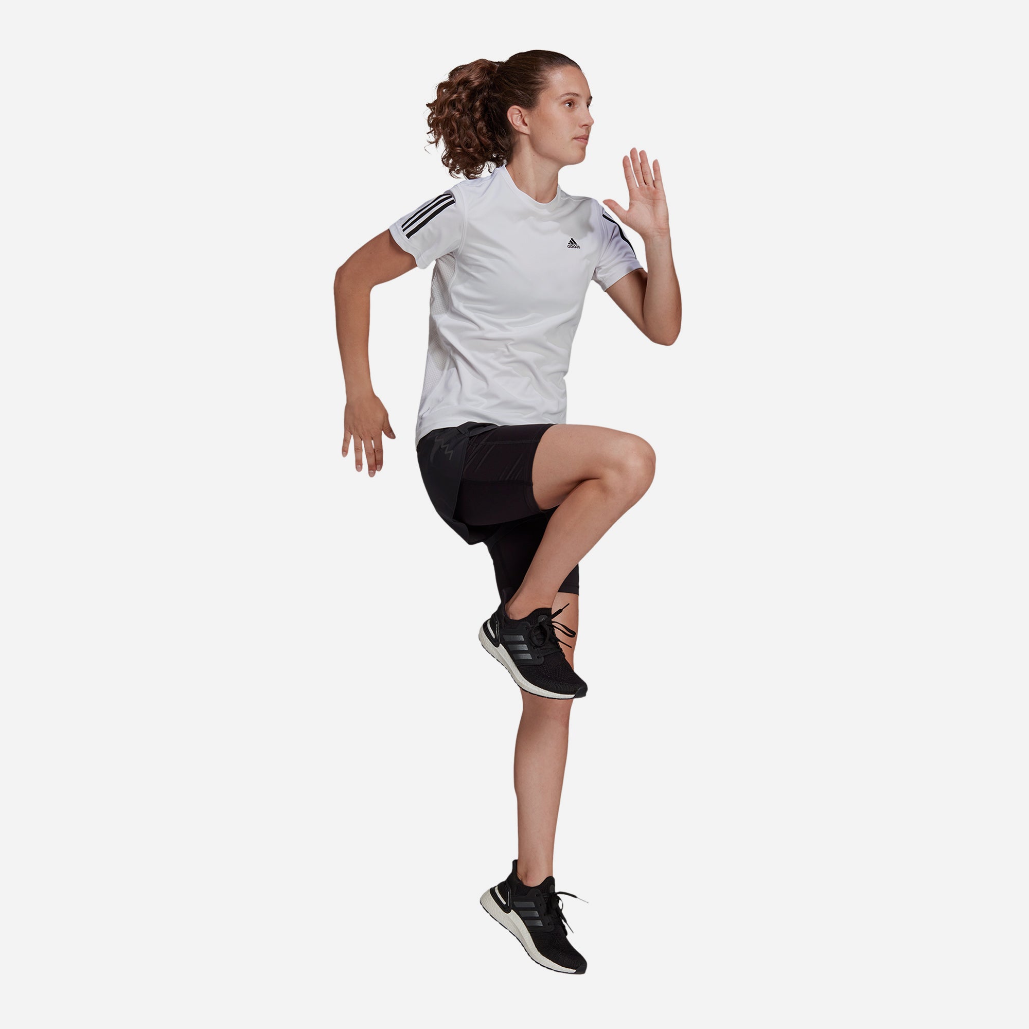 Quần Ngắn Nữ Adidas Run Fast Two-In-One - Đen - Supersports Vietnam