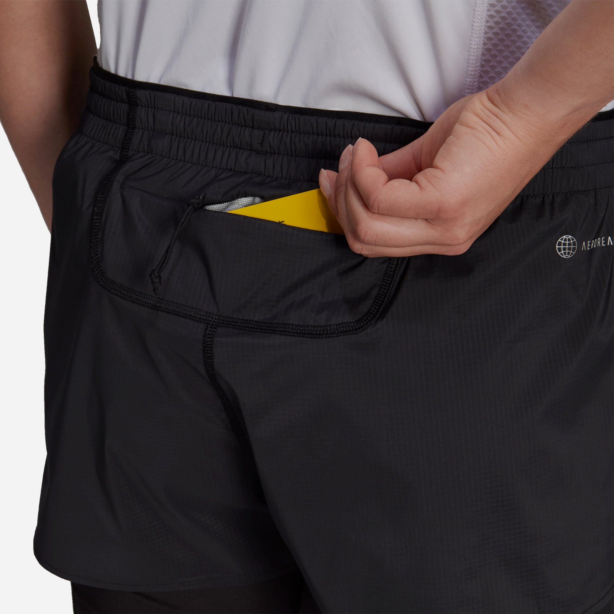 Quần Ngắn Nữ Adidas Run Fast Two-In-One - Đen - Supersports Vietnam
