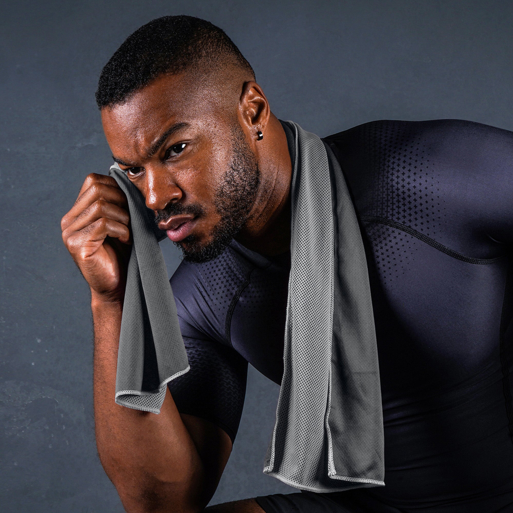 Khăn Tập Gym Ptp Hyper Cool - Xám - Supersports Vietnam