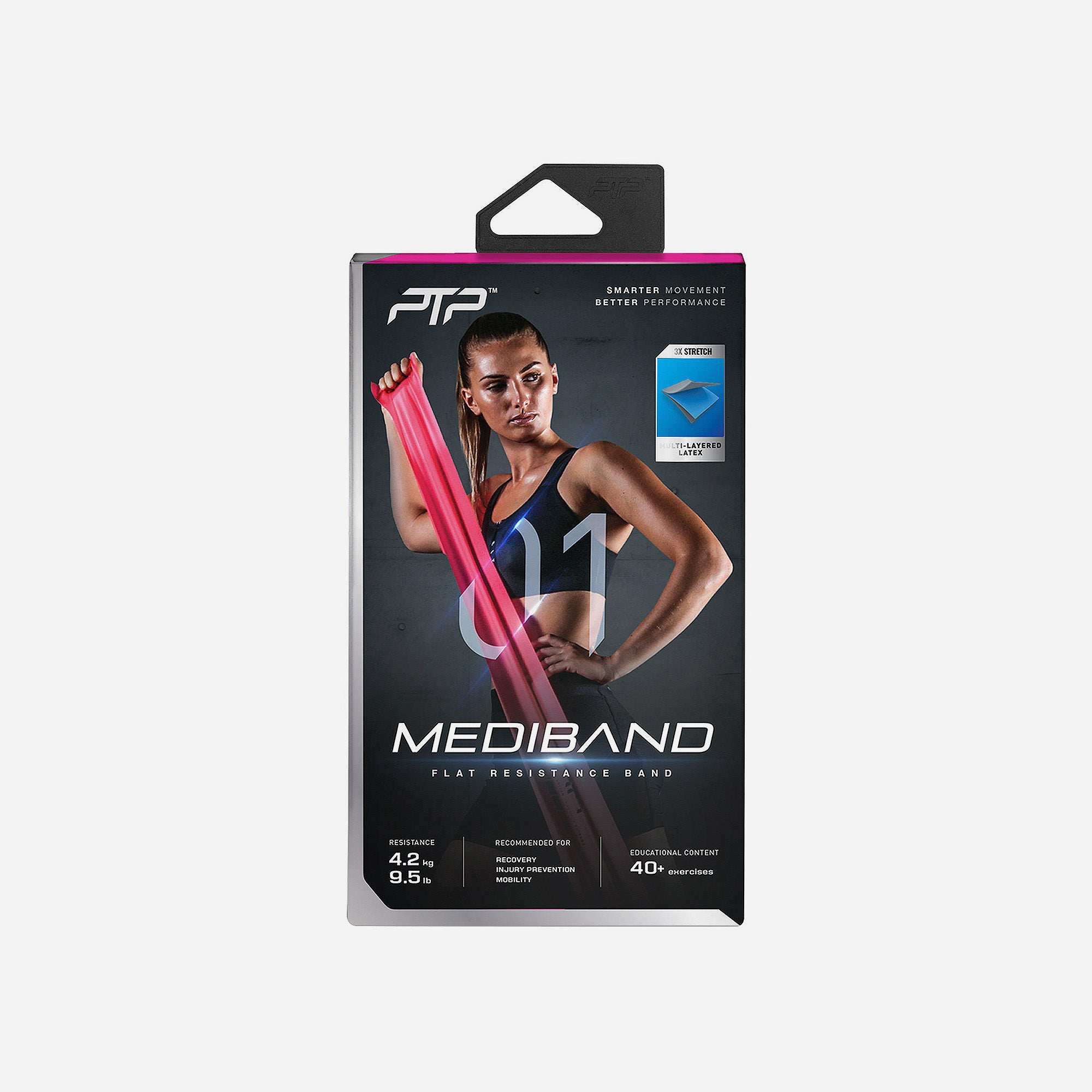 Băng Tập Đàn Hồi Ptp Mediband Ultra Light - Hồng - Supersports Vietnam