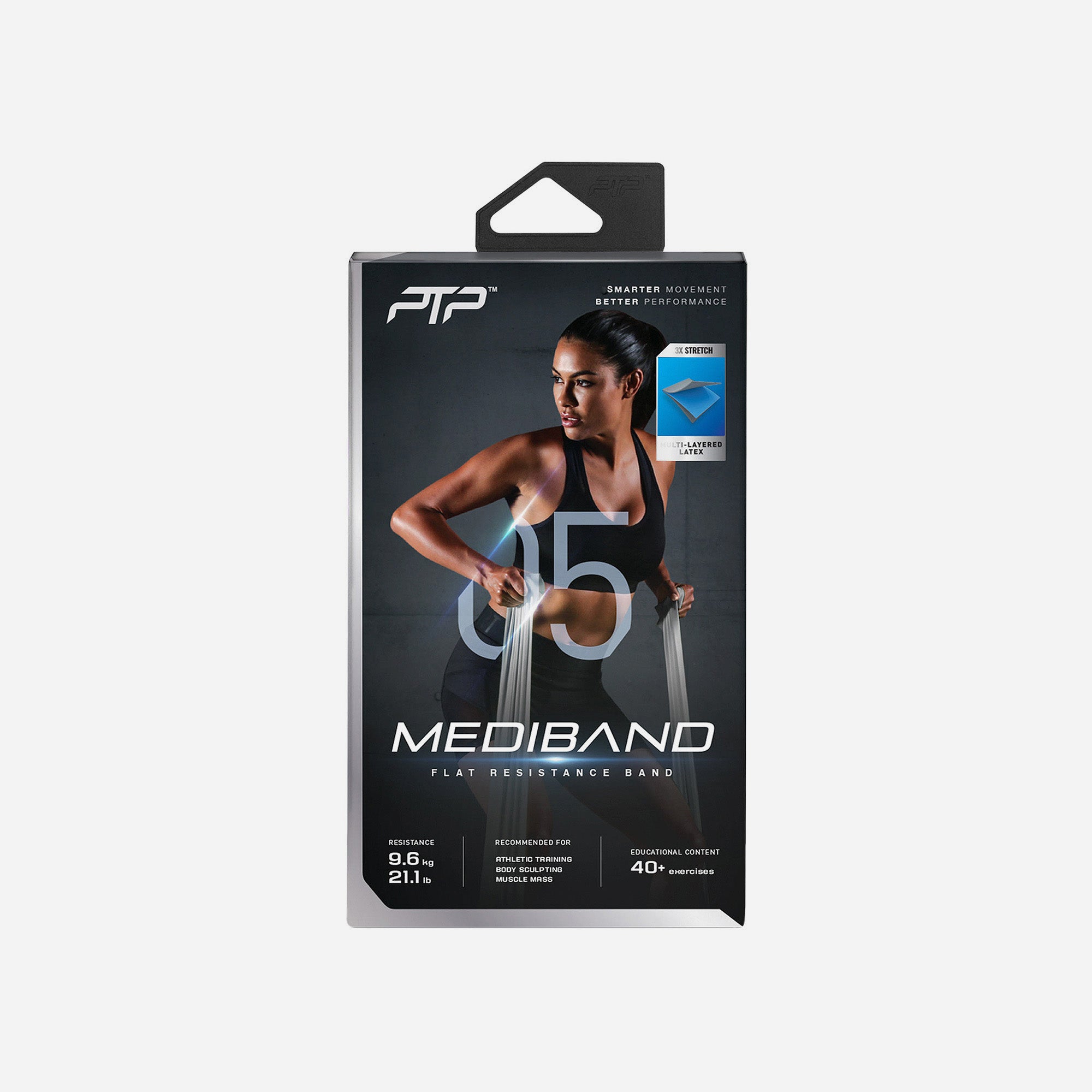 Băng Tập Đàn Hồi Ptp Mediband Ultimate - Xám - Supersports Vietnam