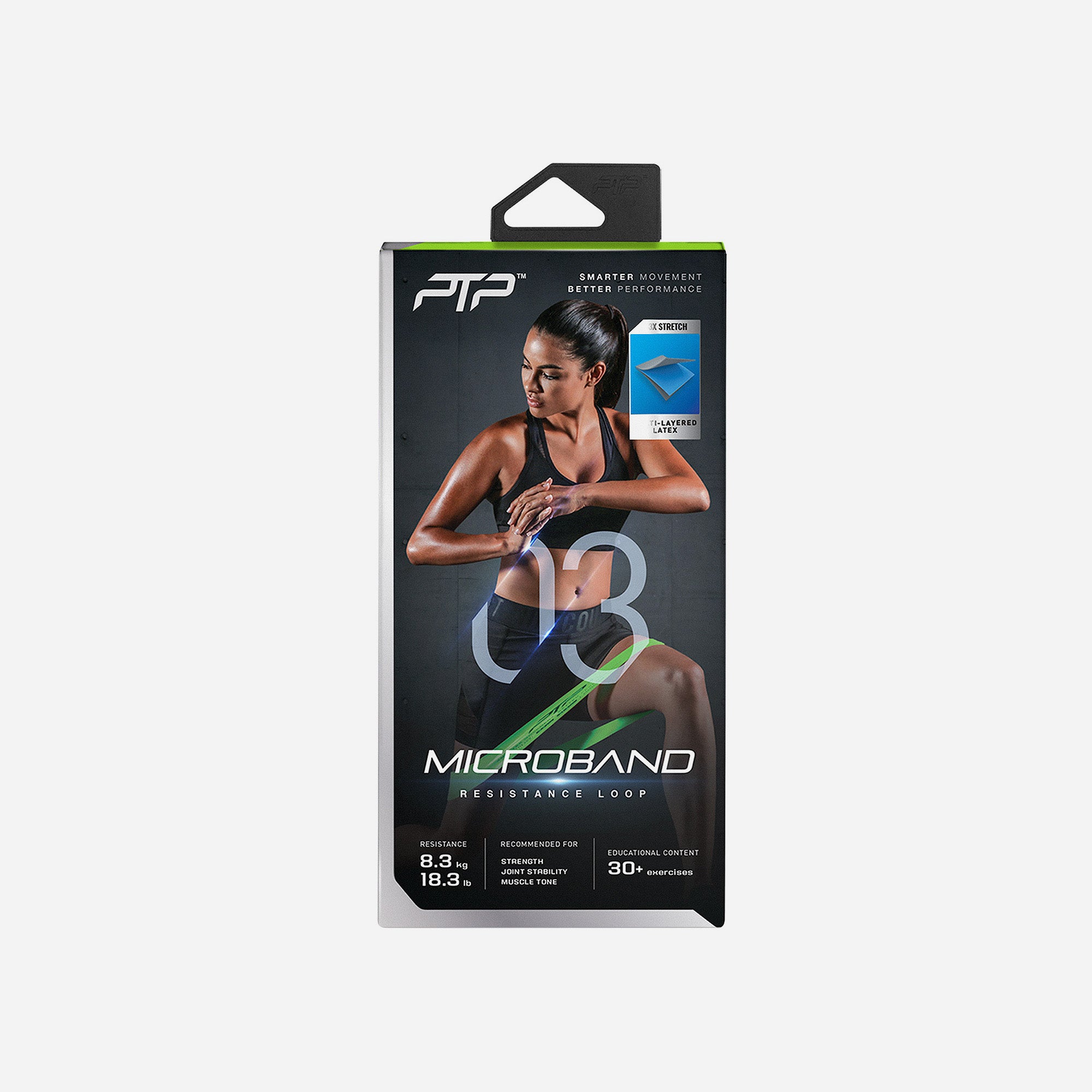 Băng Tập Đàn Hồi Ptp Microband Medium - Xanh Lá - Supersports Vietnam