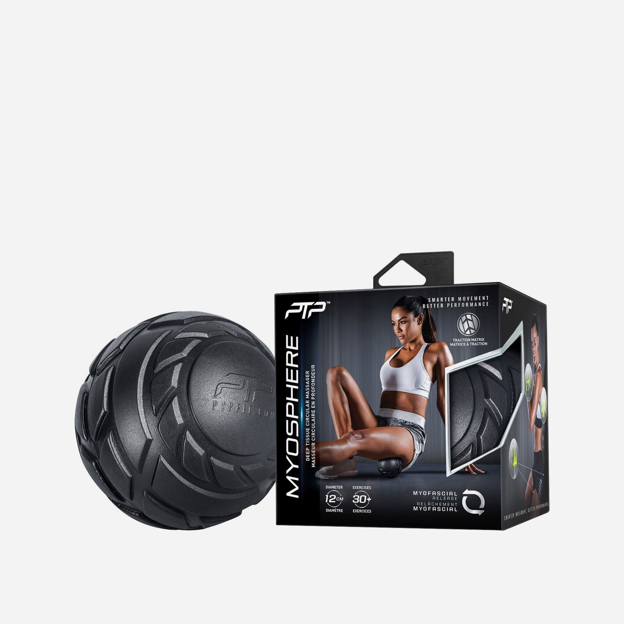 Bóng Mát Xa Ptp Myosphere Circular Massager - Đen - Supersports Vietnam