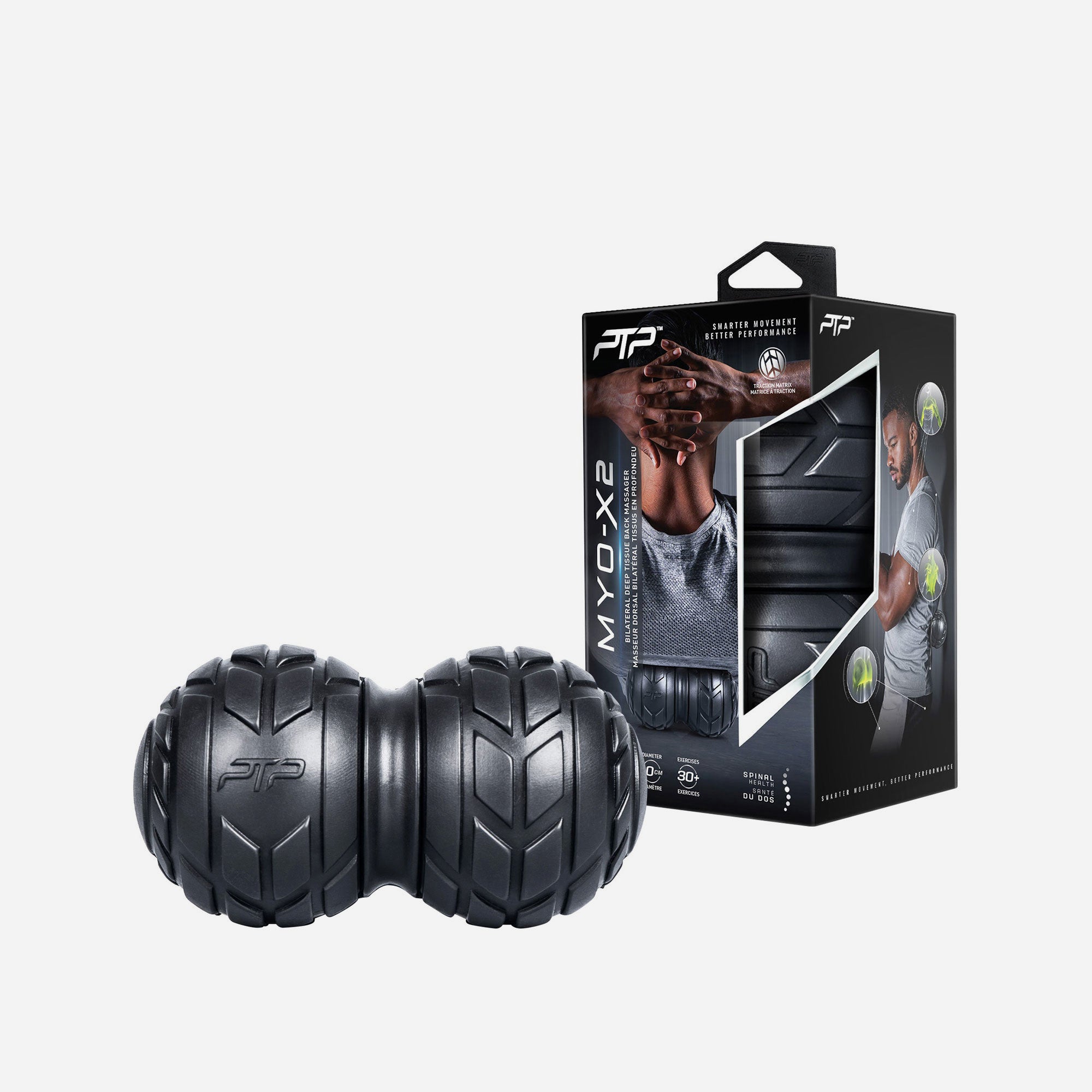 Bóng Mát Xa Ptp Myo-X2 Back Massager 2.0 - Đen - Supersports Vietnam