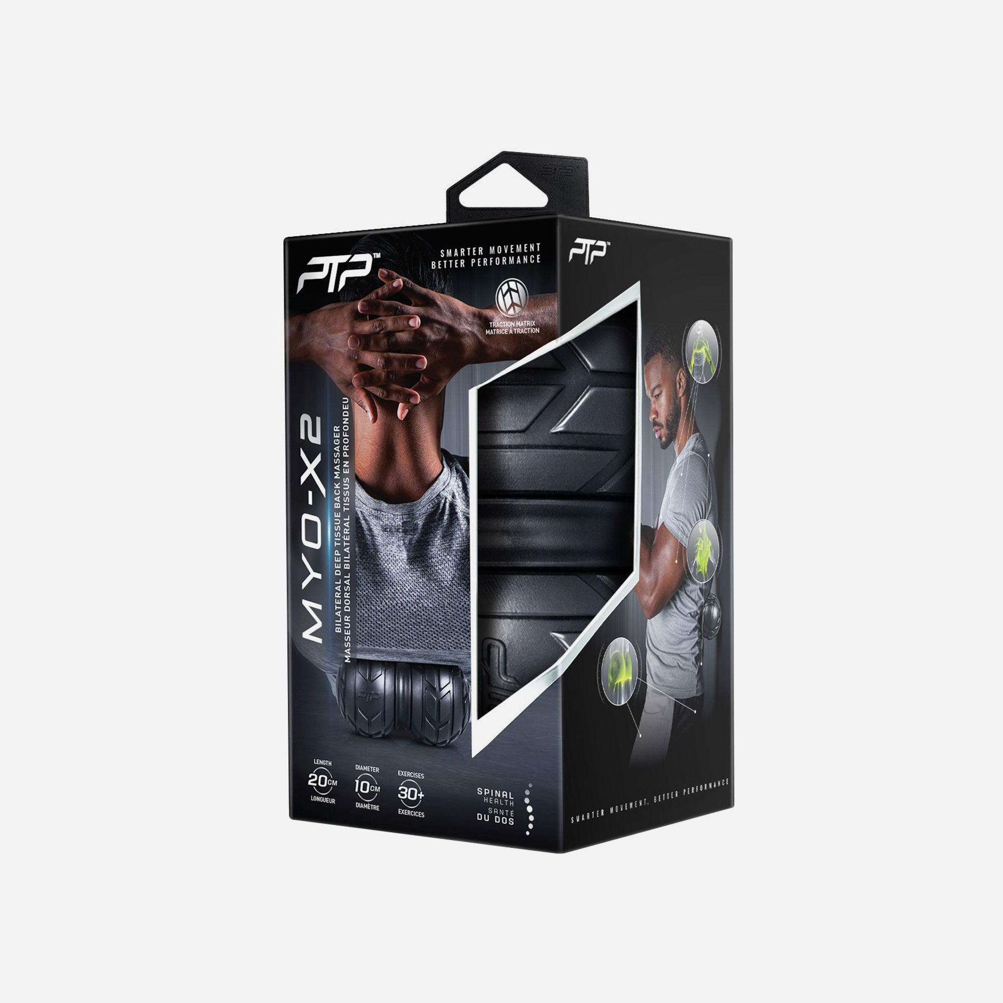 Bóng Mát Xa Ptp Myo-X2 Back Massager 2.0 - Đen - Supersports Vietnam