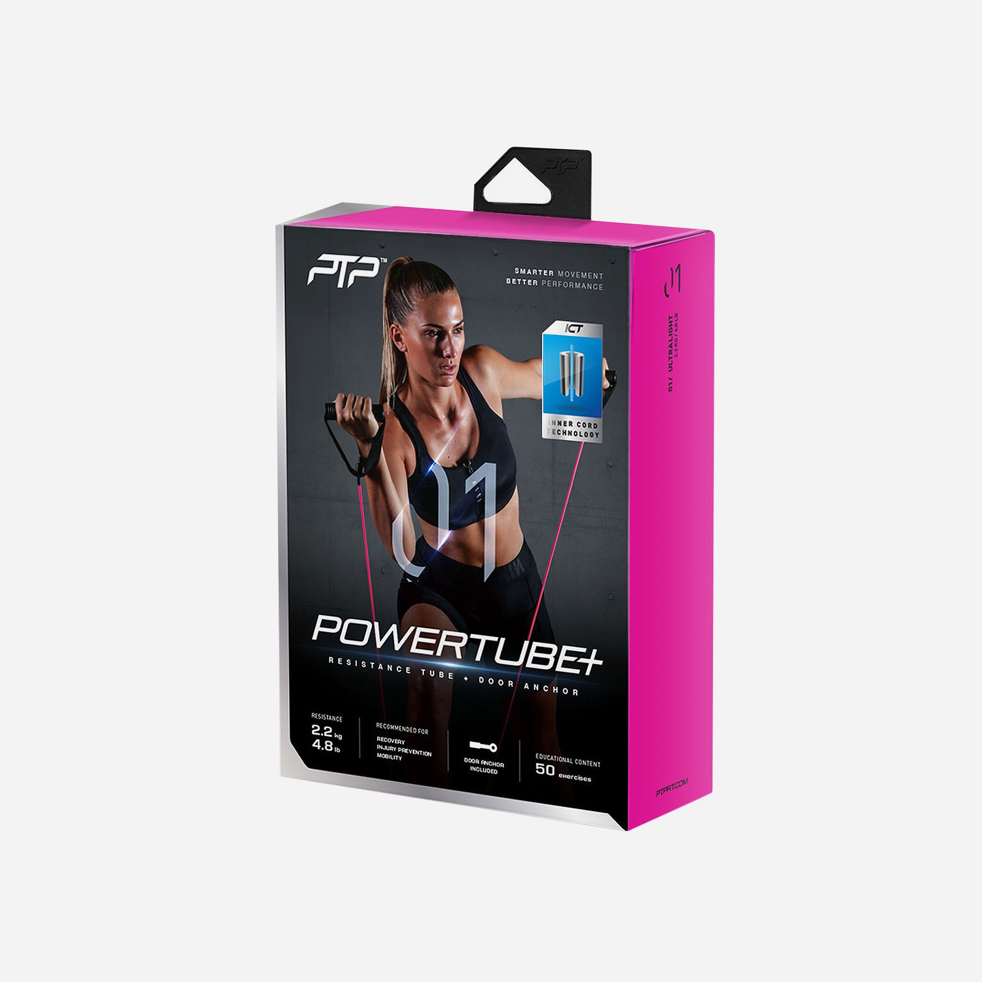 Dây Tập Đàn Hồi Ptp Powertube+ Ultra Light - Hồng - Supersports Vietnam