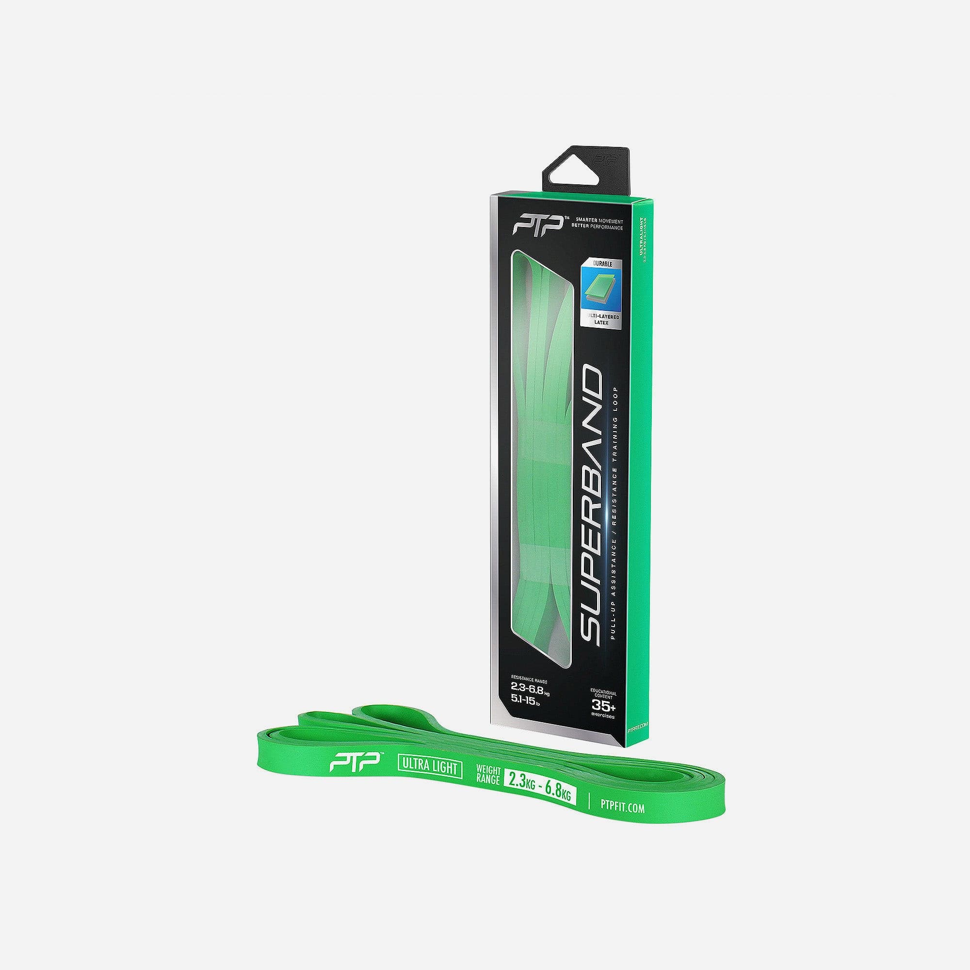 Băng Tập Đàn Hồi Ptp Superband Ultra Light - Xanh Lá - Supersports Vietnam