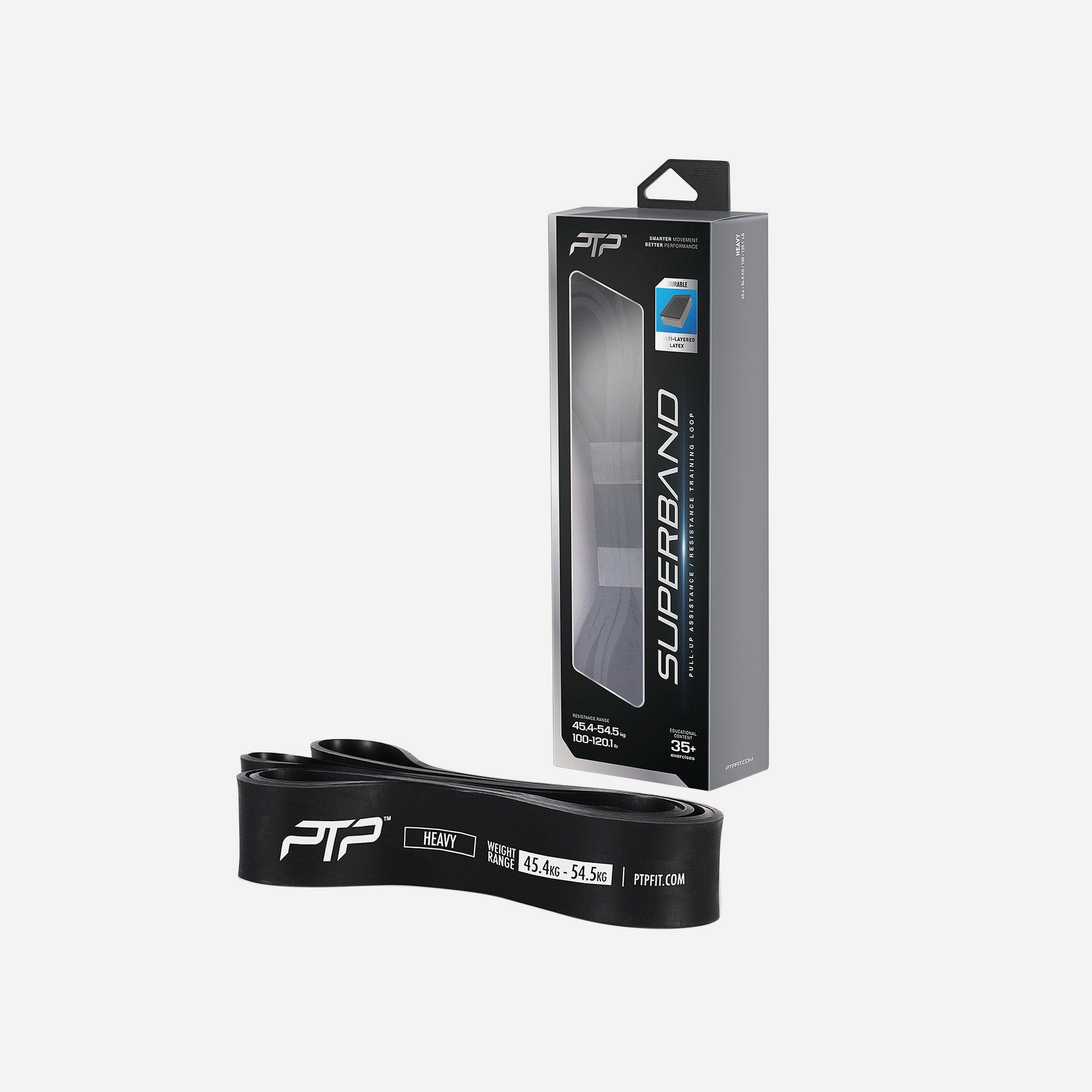 Băng Tập Đàn Hồi Ptp Superband Heavy - Đen - Supersports Vietnam