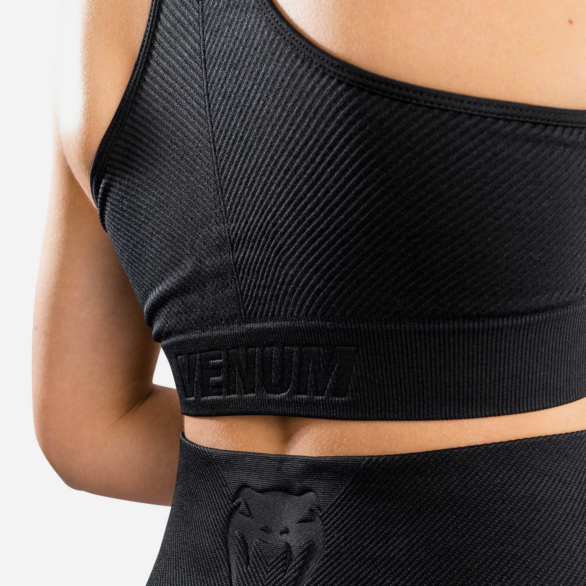 Áo Bra Thể Thao Nữ Venum "Sparring" Seamless Sport Bra - Black For Wo For Men - Đen - Supersports Vietnam