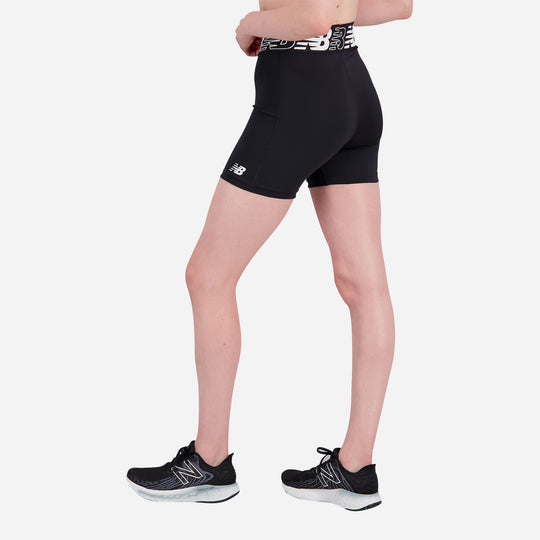 Quần Ngắn Nữ New Balance Relentless Fitted - Đen
