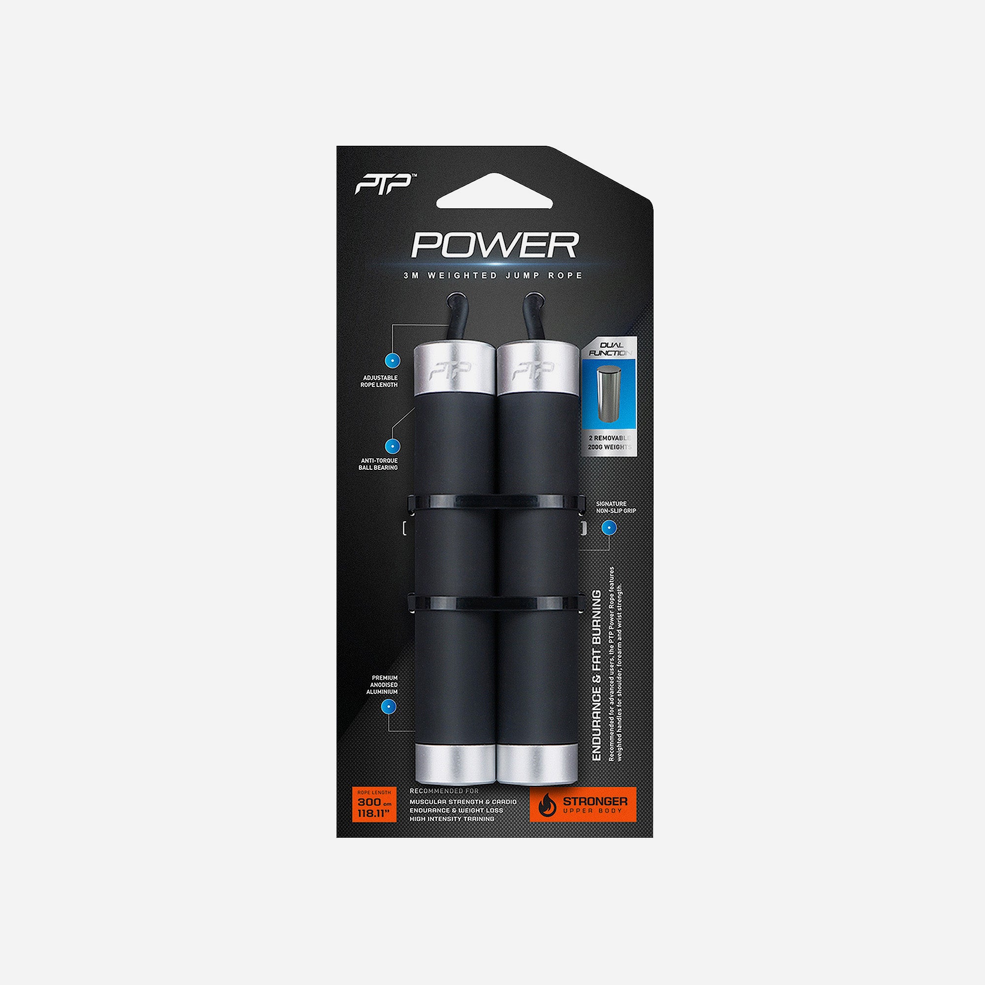Dây Nhảy Giảm Cân Ptp Power - Đen - Supersports Vietnam