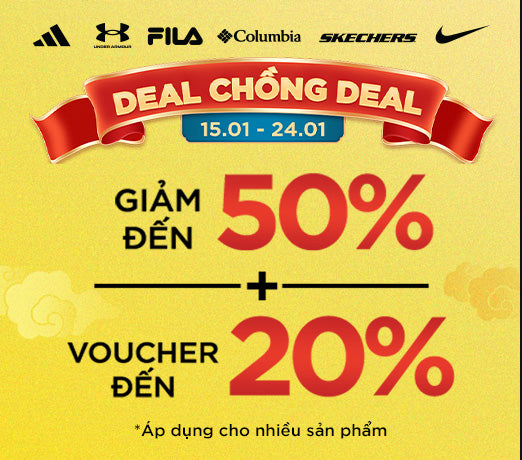 NĂM MỚI RỘN RÀNG - NGẬP TRÀN DEAL KÉP: GIẢM ĐẾN 50% + VOUCHER ĐẾN 20%