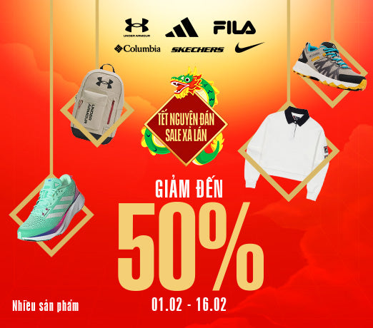 TẾT NGUYÊN ĐÁN - SUPERSPORTS SALE XẢ LÁN: GIẢM ĐẾN 50%