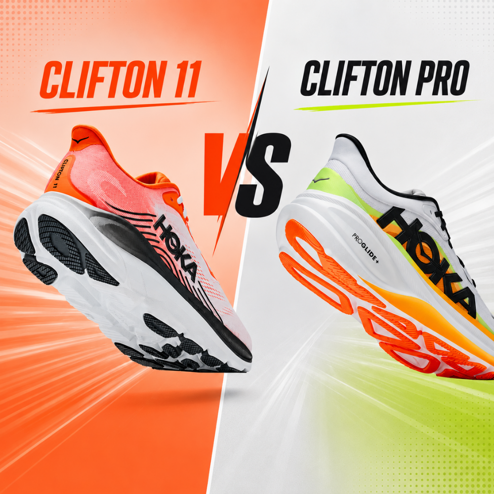 Giày Chạy Bộ HOKA Clifton 11 vs Clifton PRO: So Sánh Chi Tiết