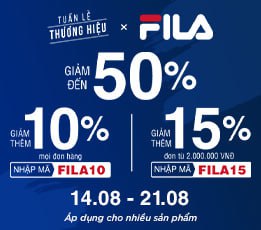 TUẦN LỄ THƯƠNG HIỆU FILA: Ưu đãi cực đã - Giảm đến nửa giá