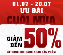 Bùng nổ ưu đãi cuối mùa - Supersports giảm giá lên đến 50%