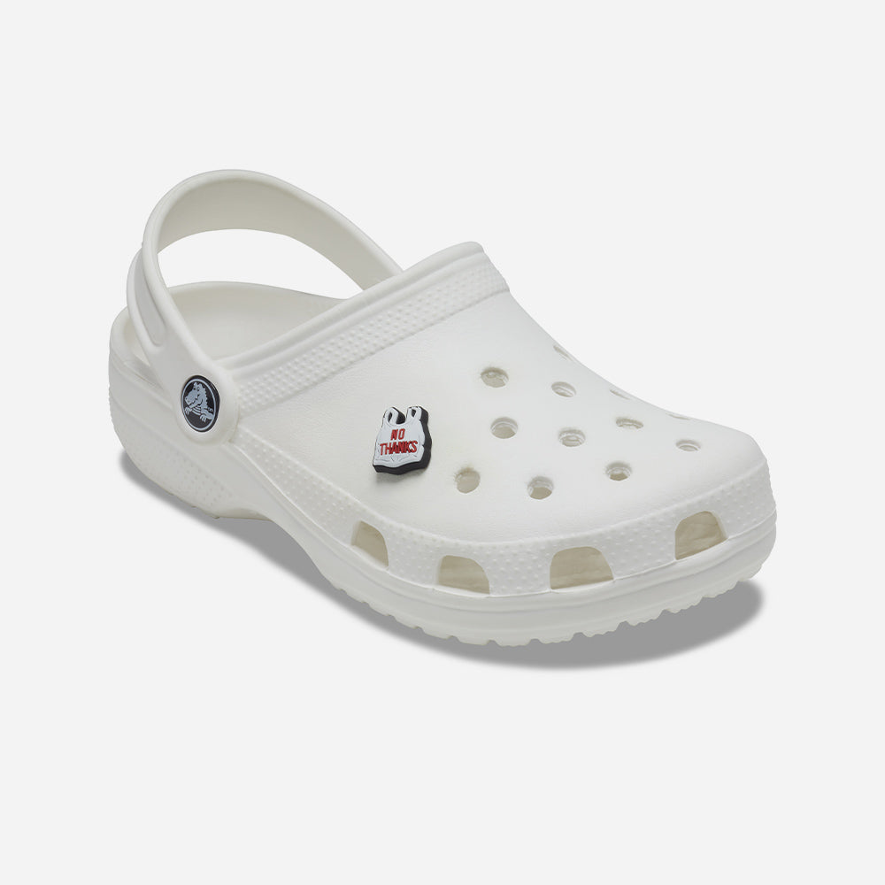 Phụ Kiện Jibbitz™ Crocs No Thanks 1 Pcs - Trắng - Supersports Vietnam