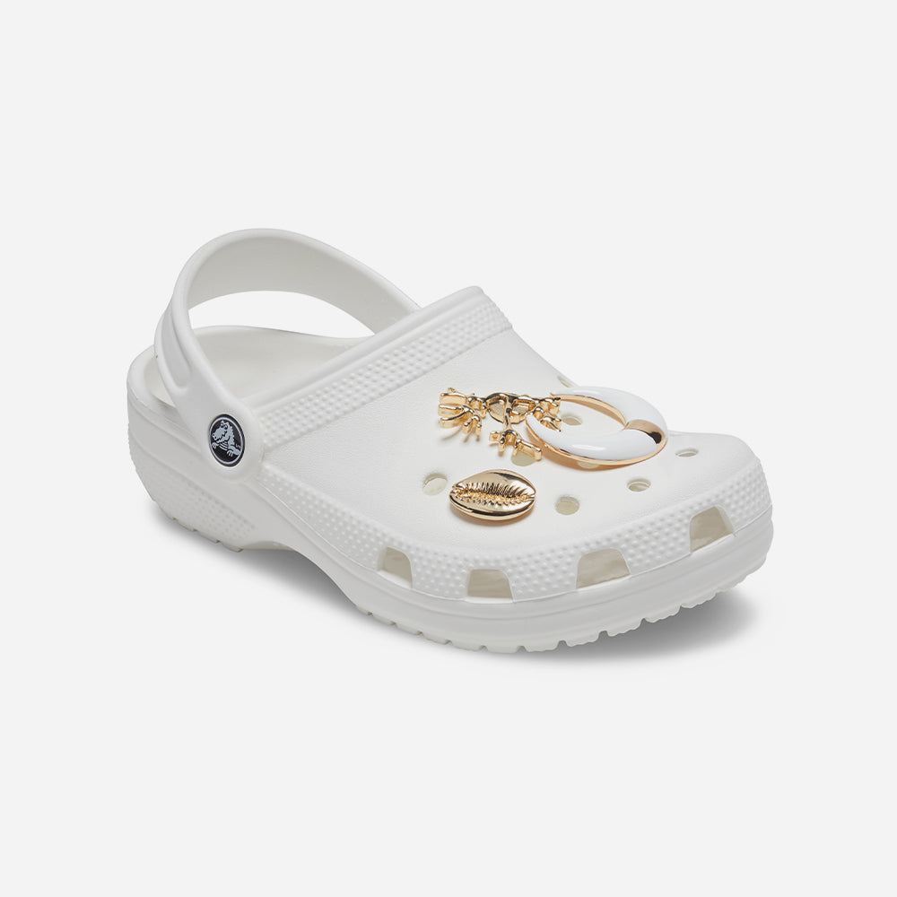 Phụ Kiện Jibbitz™ Crocs Gold On Gold Elevated (3 Pieces) - Vàng - Supersports Vietnam
