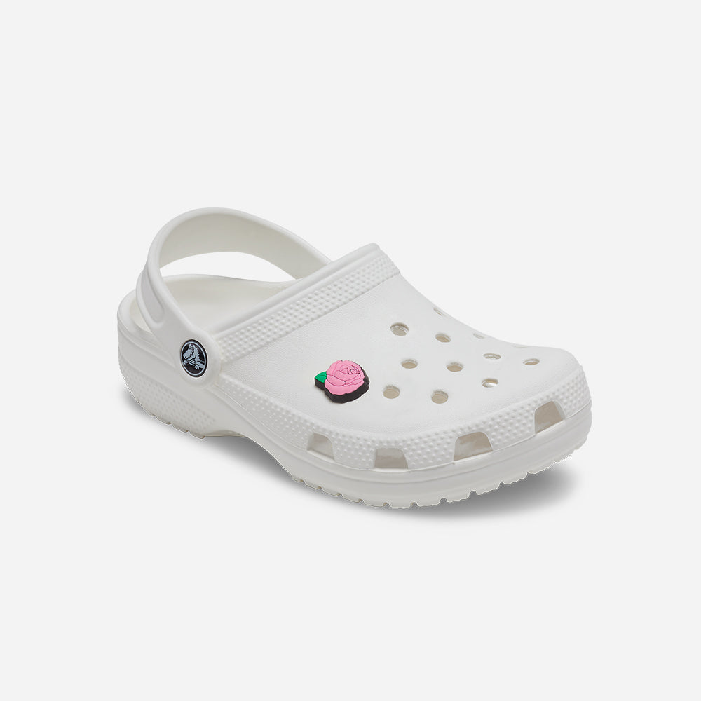 Phụ Kiện Jibbitz™ Crocs Pink Rose (1 Chiếc) - Hồng - Supersports Vietnam