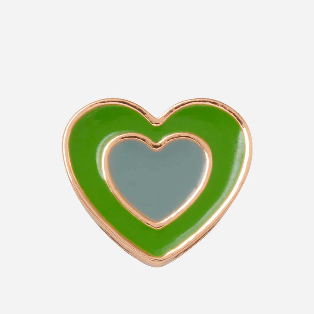 Jibbitz™ Charm Green Double Heart - Supersports Vietnam