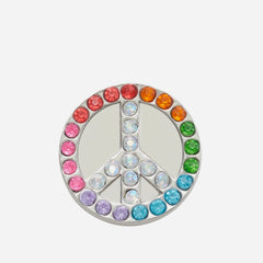 Jibbitz™ Charm Glitter Elevated Peace Sign - Supersports Vietnam