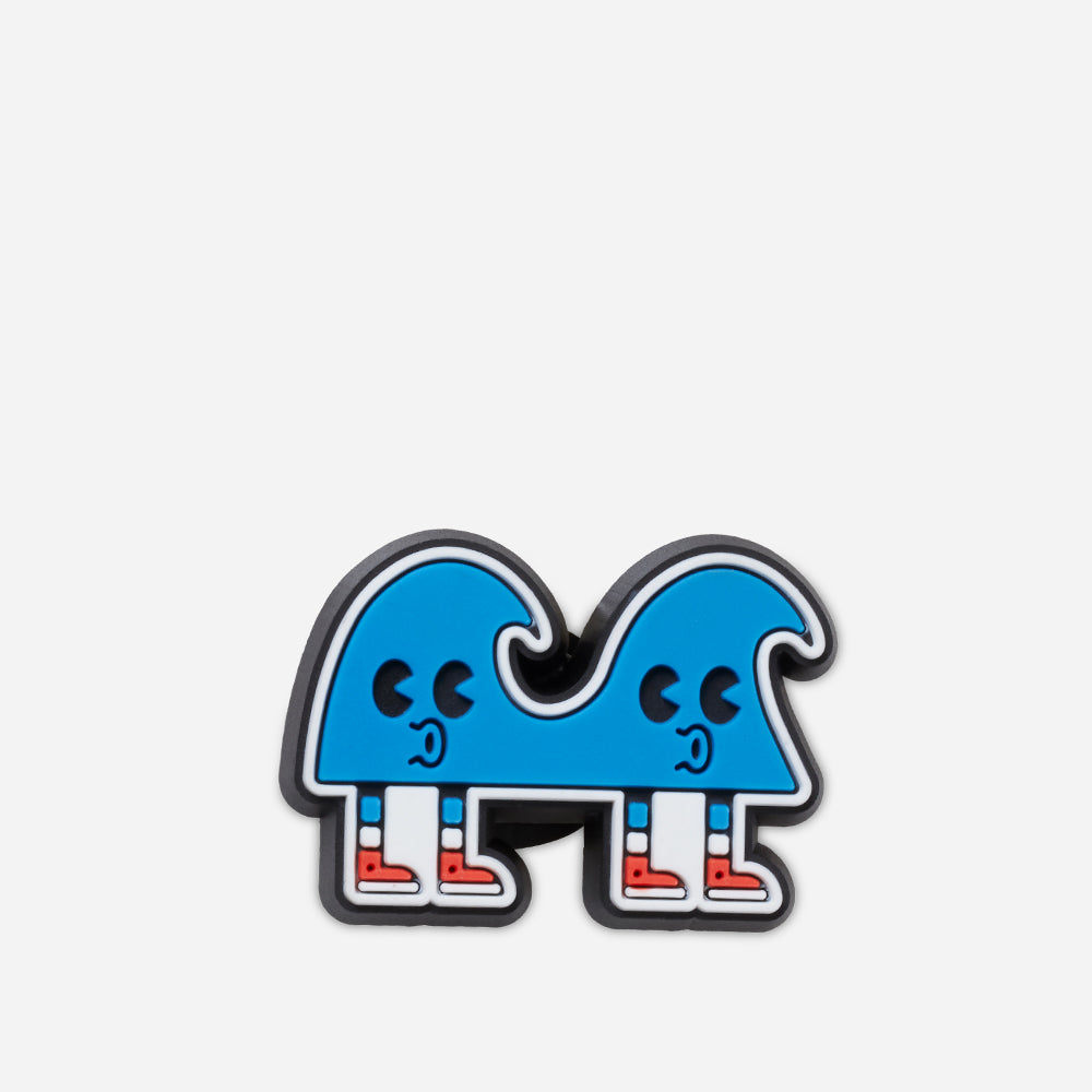 Phụ Kiện Jibbitz™ Charm Crocs Wave Twins - Xanh Dương - Supersports Vietnam