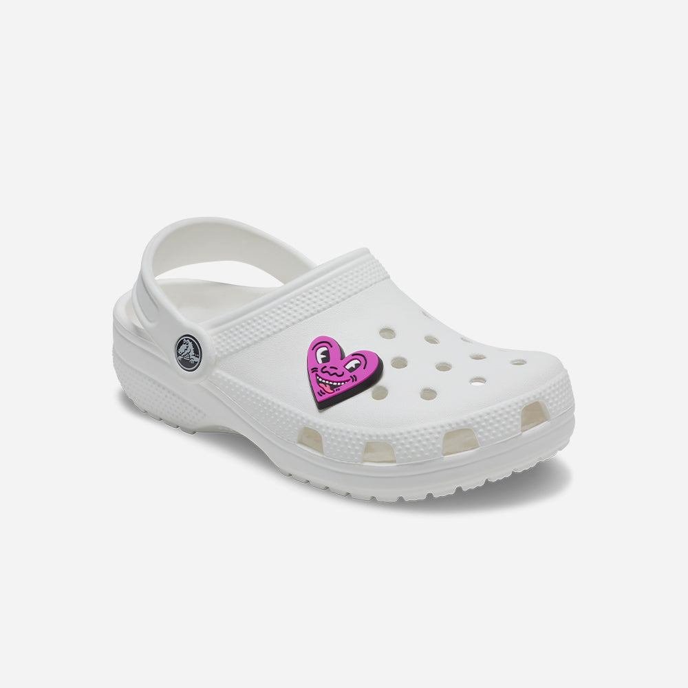 Phụ Kiện Jibbitz™ Crocs Haring Heart 1Pcs - Hồng - Supersports Vietnam
