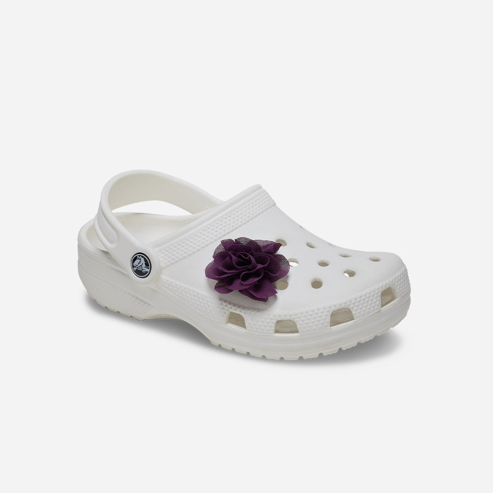 Phụ Kiện Jibbitz™ Crocs Deep Purple Floral 1Pcs - Tím - Supersports Vietnam
