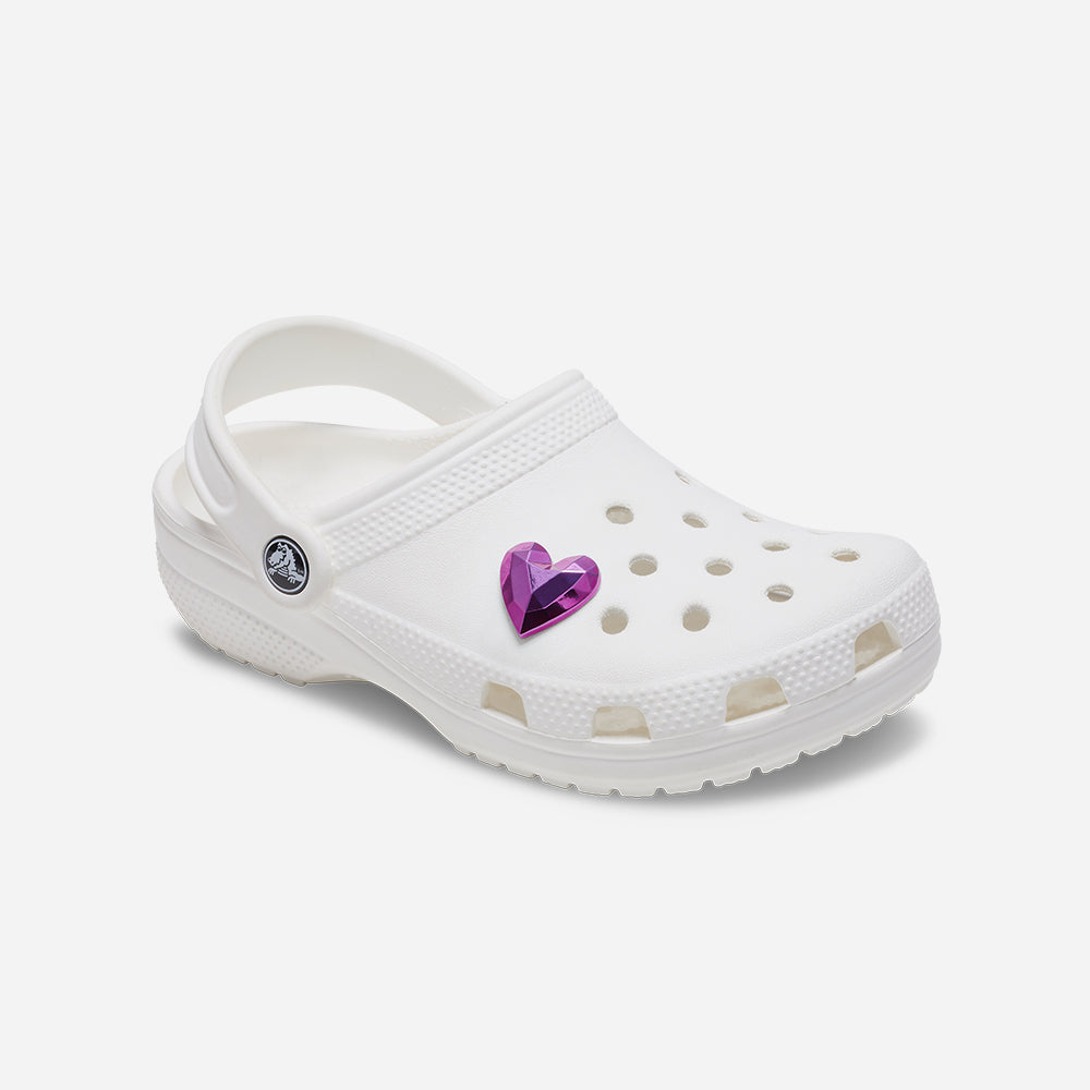 Phụ Kiện Jibbitz™ Crocs Fancy Pink Heart - Tím - Supersports Vietnam