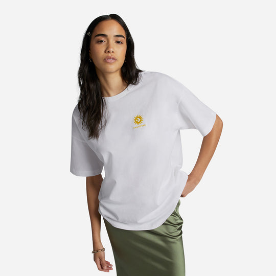 Women's Converse Star Chevron T-Shirt - White