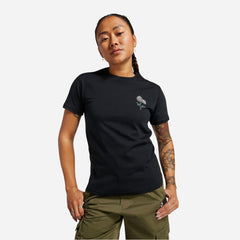 Women's Converse Spring Blooms Flower T-Shirt - Black