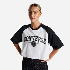 Women's Converse Retro Chuck Cropped T-Shirt - White