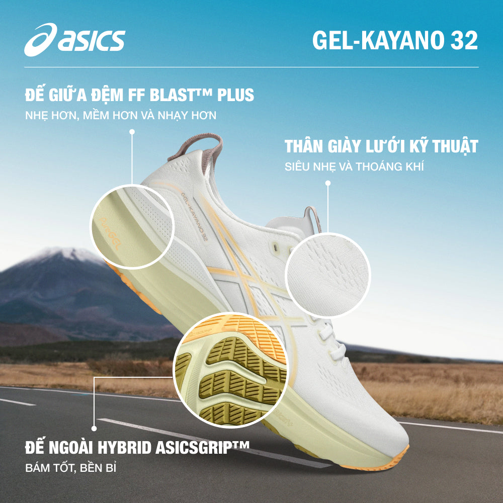 Giày Chạy Bộ Nam Asics Gel-Kayano 32 - Trắng - Supersports Vietnam