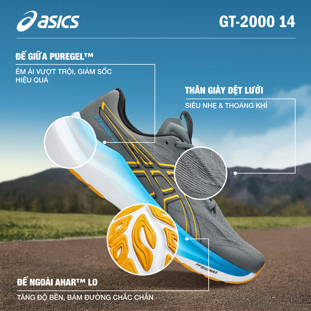 Giày Chạy Bộ Nam Asics Gt-2000 14 - Xám - Supersports Vietnam