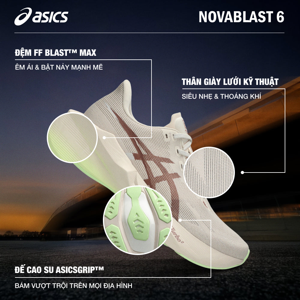 Giày Chạy Bộ Nam Asics Novablast 6 - Be - Supersports Vietnam
