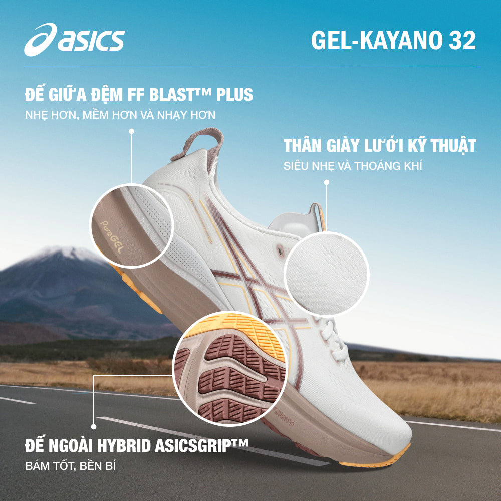 Giày Chạy Bộ Nữ Asics Gel-Kayano 32 - Trắng - Supersports Vietnam