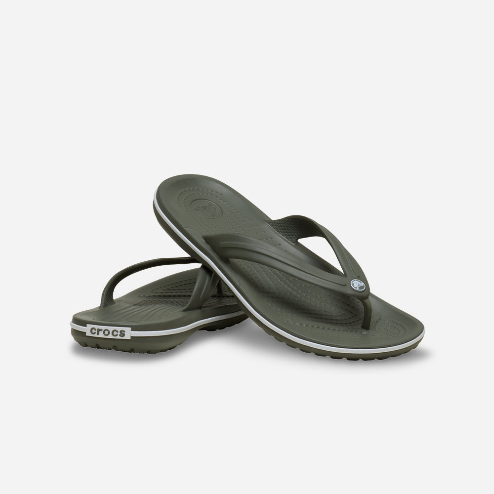 Dép Xỏ Ngón Unisex Crocs Crocband - Xanh Quân Đội - Supersports Vietnam