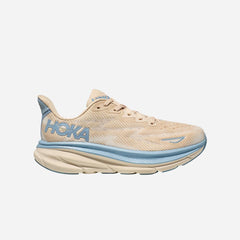 Men's Hoka Clifton 9 Running Shoes - Beige