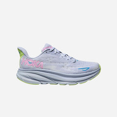 Women's Hoka Clifton 9 Running Shoes - Gray