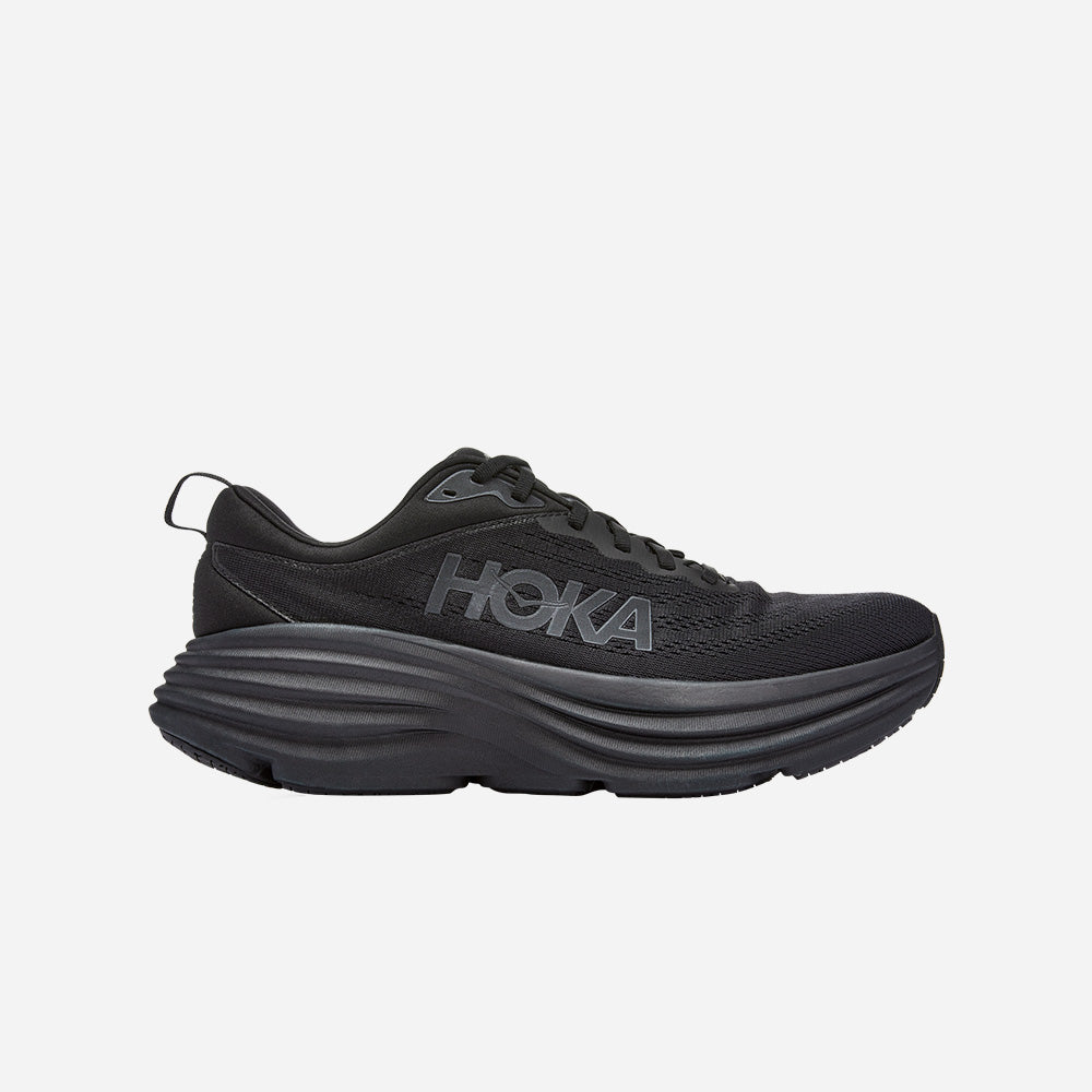 Giày Chạy Bộ Nam HOKA Bondi 8 Wide - Đen - Supersports Vietnam